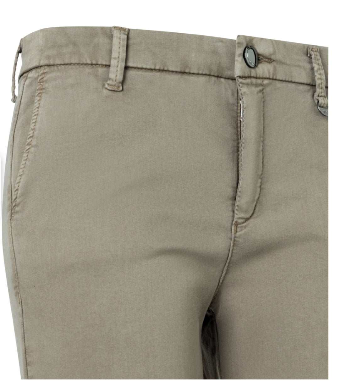 CHINO TURN UP MUD GREEN