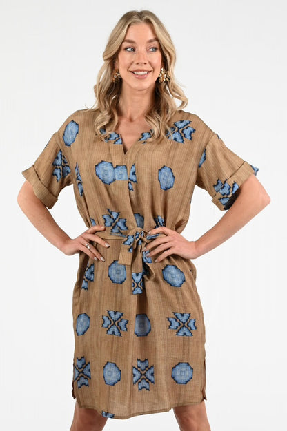 CAMEL BLUE DRESS