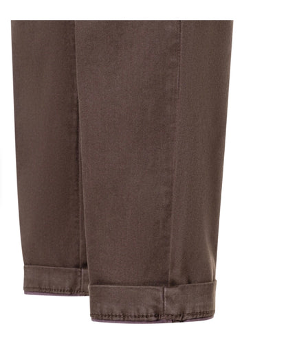 CHINO TURN UP TRUFFLE BROWN