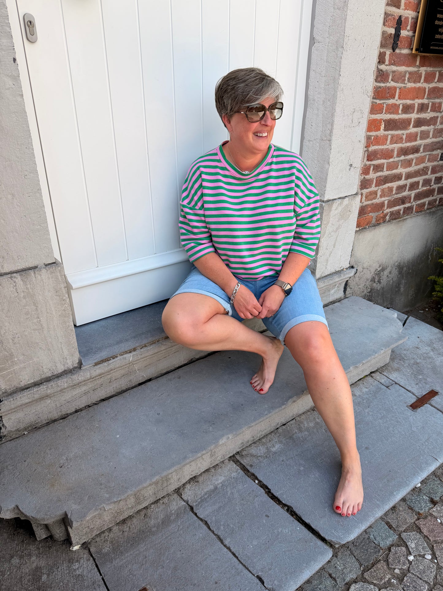 STRIPE PINK GREEN