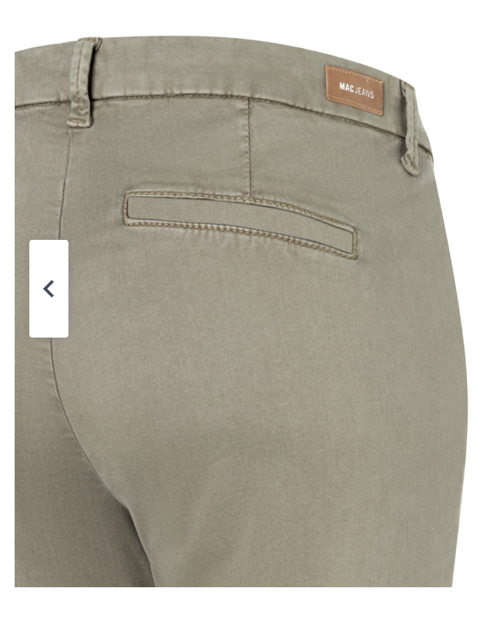 CHINO TURN UP MUD GREEN