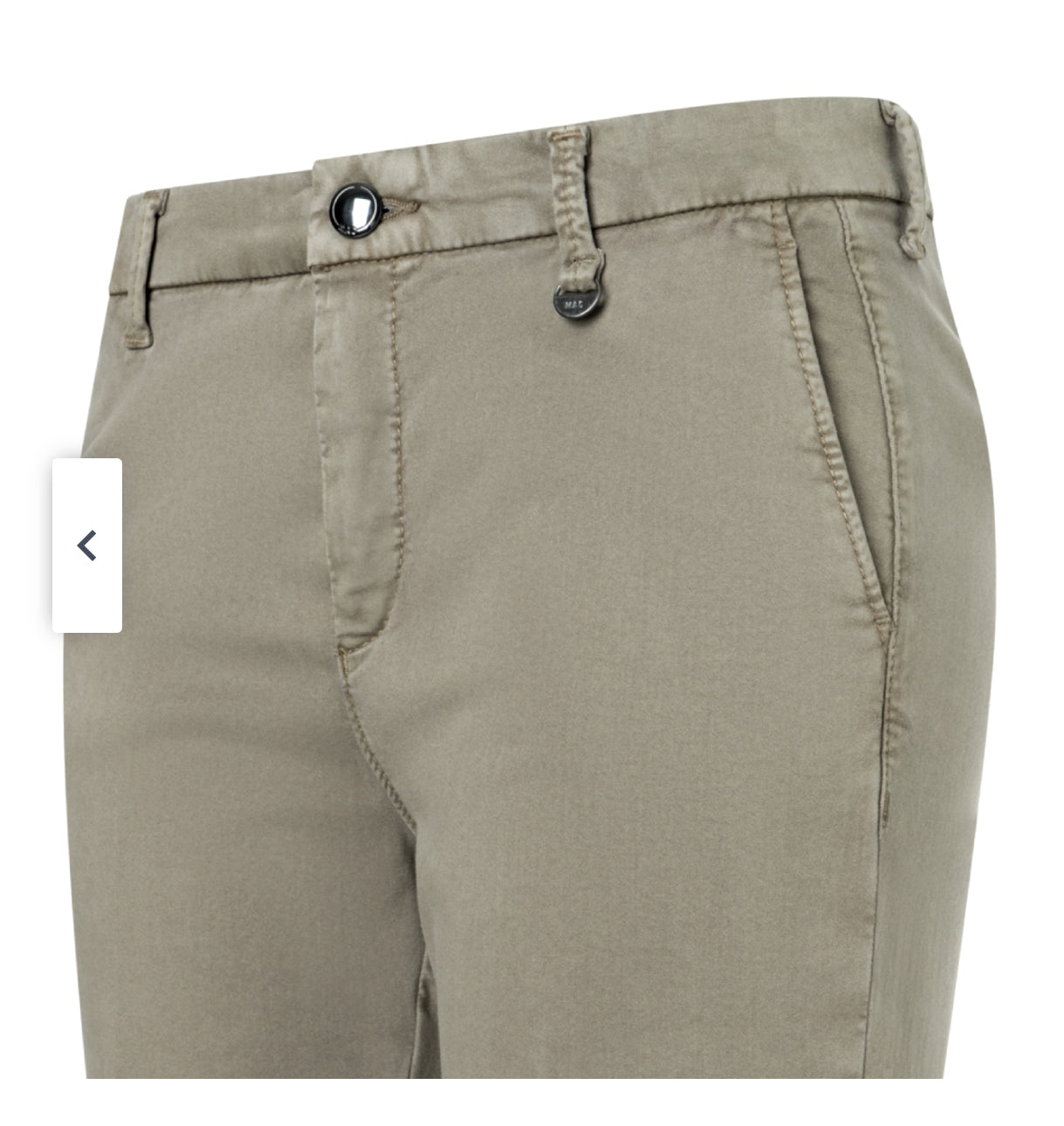 CHINO TURN UP MUD GREEN