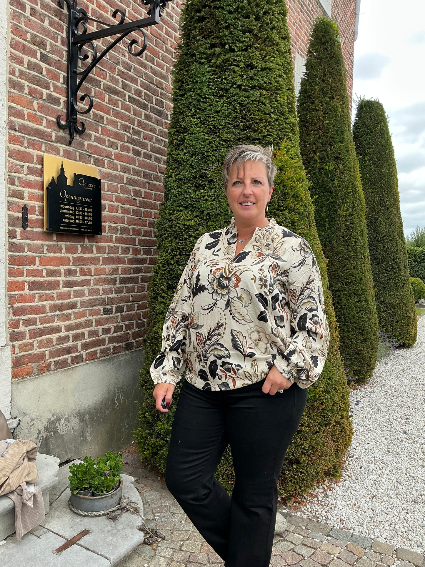 TOP MET SIERLIJKE BOHEMIAN PRINT