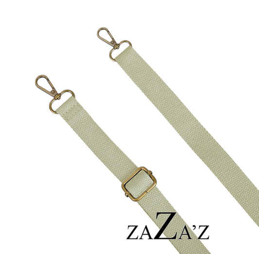 jute clutch met leren details olijf